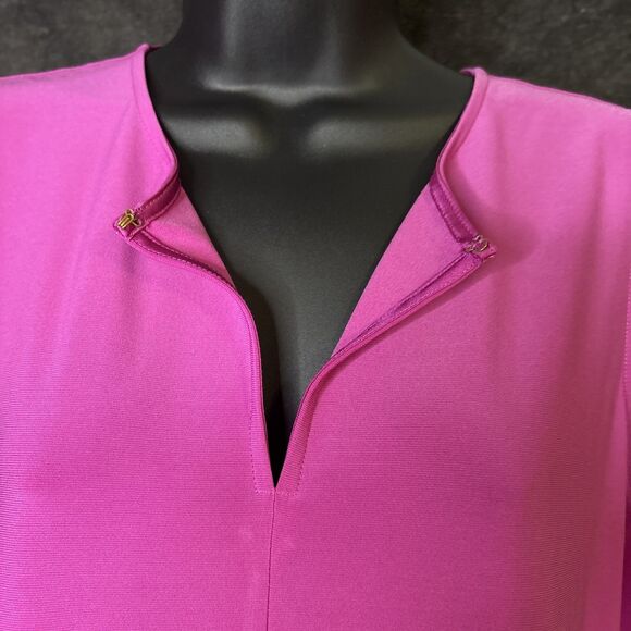 Ralph Lauren Shirt sleeveless top Tunic Pink Hibiscus keyhole neck Plus XL - Picture 8 of 11